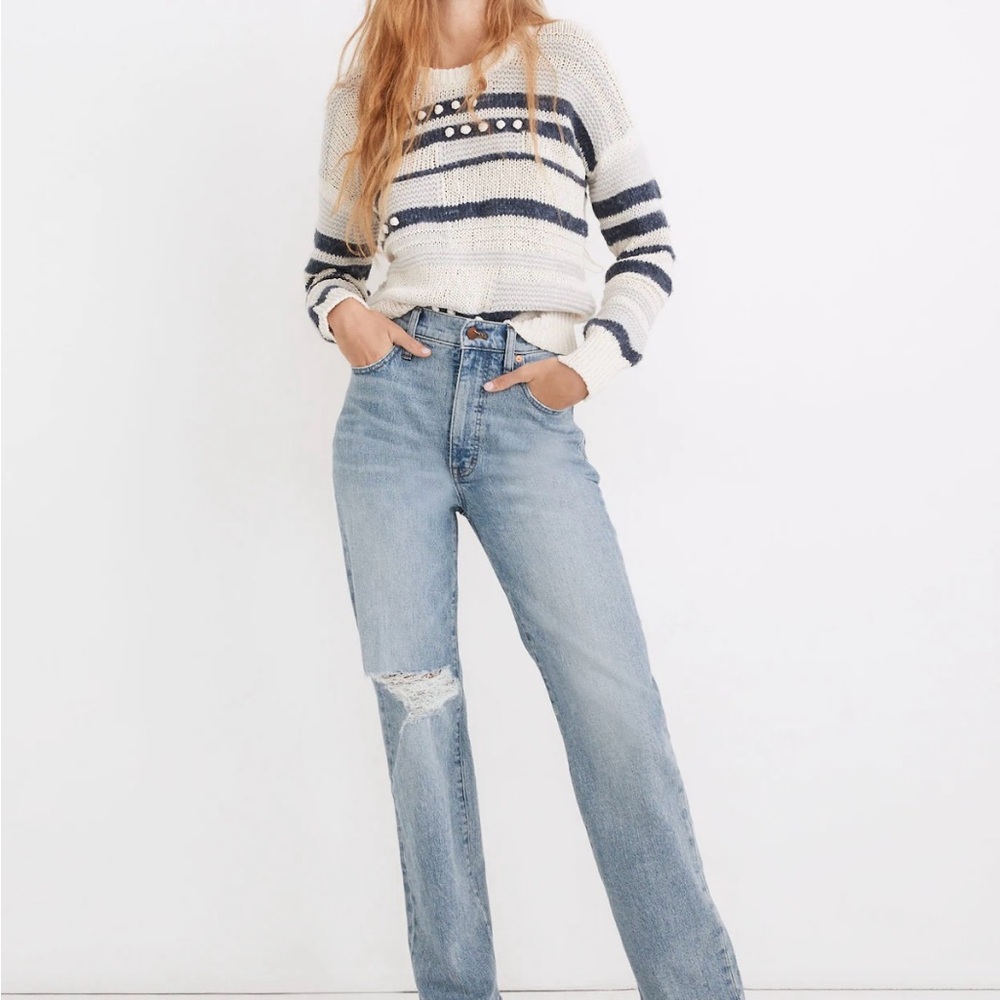 Madewell The Perfect Vintage Straight Jean in Reinhart Wash